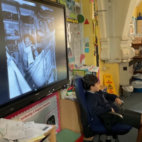 English - drama - hot-seating as Frank from Arctic Star